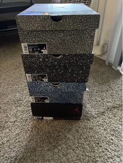4 pairs of Jordans all size 12