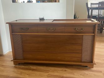 60’s vintage Magnavox record player credenza