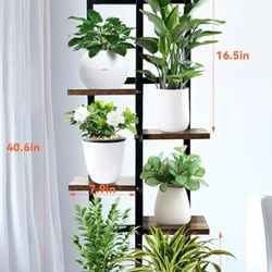 6 tier plant stand/ metal+ wood/ brand new/ see discription ππ