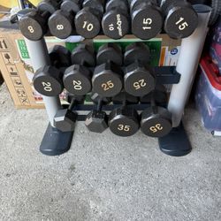 Dumbbells and Stand
