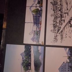 Different Copys Of  Building Blue Print