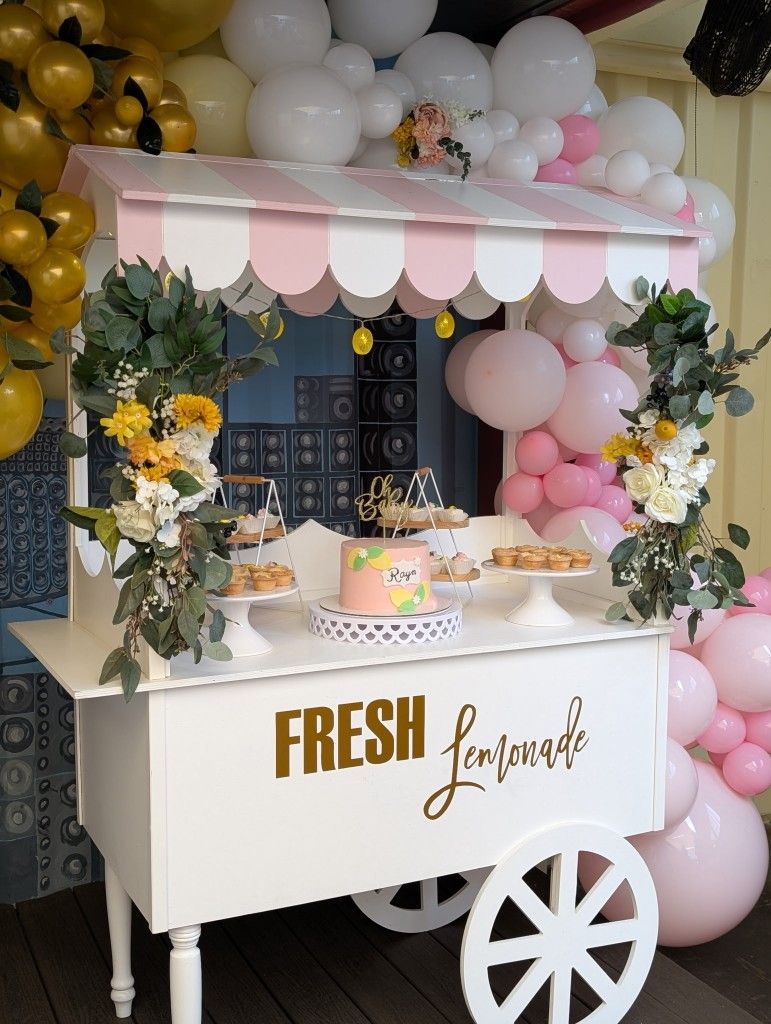 Baby Shower Cart Decor