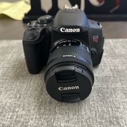 Canon Rebel T8i DSLR – Like New + Lens, Case, Tripod, SD Card