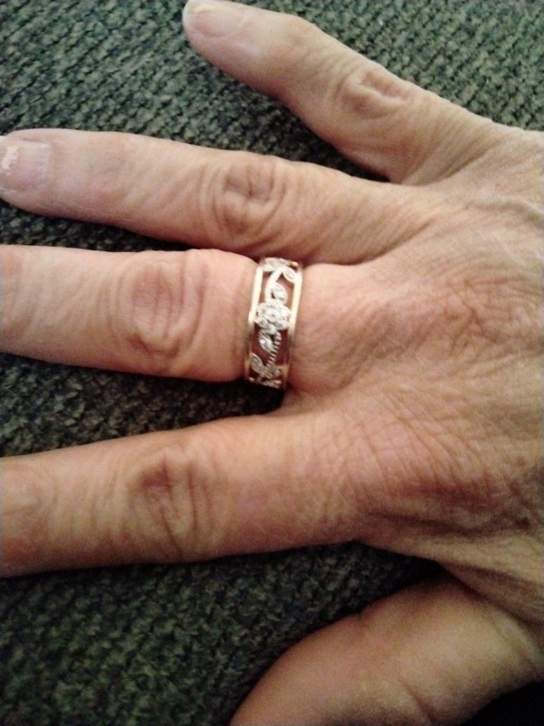 ring 925 With Gold size7 Women ring