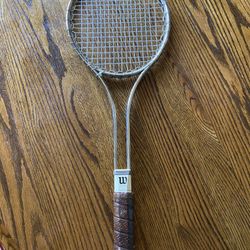 Wilson T2000 Steel Tennis Racket with Cover VINTAGE 