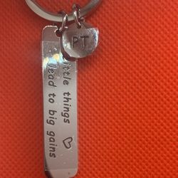 “little Things Lead To Big Gains” Keychain