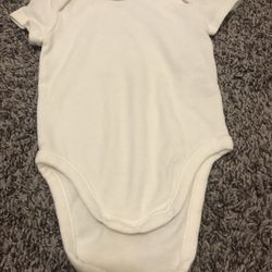 Burberry Baby Onesie Bodysuit White 3 Months