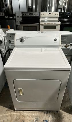 White Kenmore Dryer with AutoDry Feature