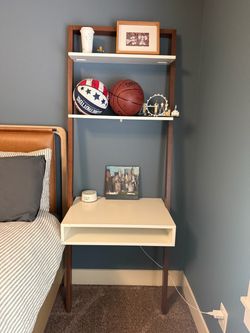 West Elm leaning desk/shelf