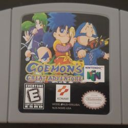 Goemon's Great Adventure and Mystical Ninja Featuring Goemon Nintendo 64 N64 video game cartridge