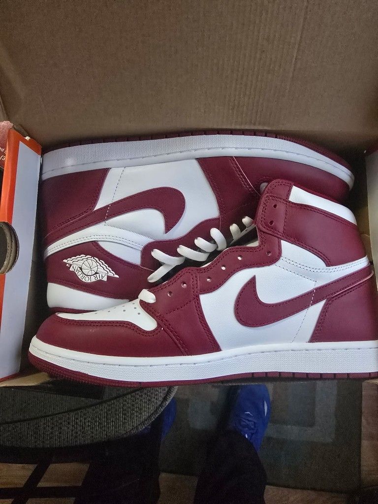 Jordan Men's 1 Retro High OG Artisanal Red White/Team Red