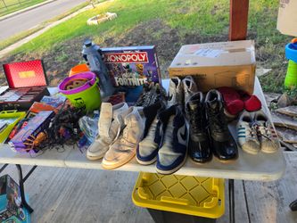 Garage Sale Lot – Shoes, Games & More