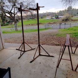 Camper Tripods And Iron Horses