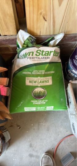 50 bag of lawn starter fertilizer, brand new