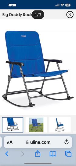 Patio Rocker wide chair 29 inch waterproof foldable