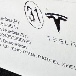 Tesla Model Y  shelf Back Load Cover 1641293