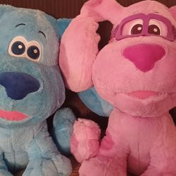 Blues Clues And Magenta Plushies