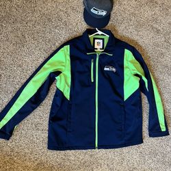 Seahawks Rain Jacket  XL
