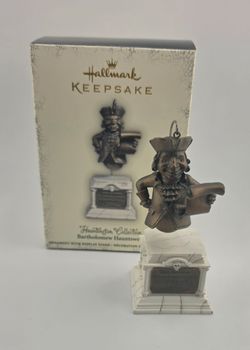 Hallmark Keepsake Halloween Ornament 2005 Bartholomew Hauntswell with Stand