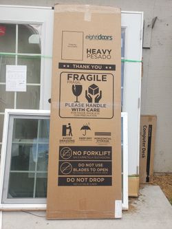 24x80 2 Panel Square Solid Core Primed Pine Wood Slab Door