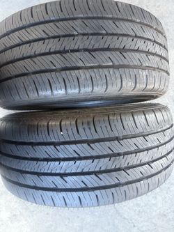 2 semi new tires 225/45r17 Falken 90% tread 💵free installation and balance 👌‼️