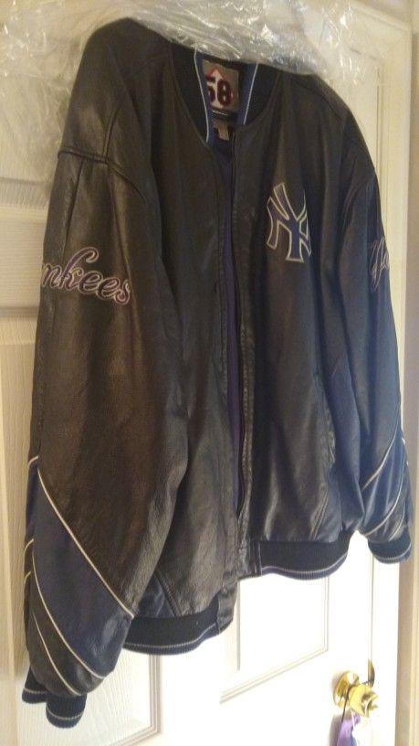 Yankees Leather Jacket (Mens 2xl)