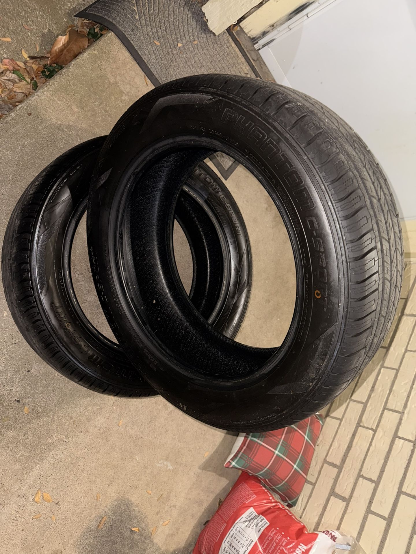 Set Of 2 Tires PHANTOM C-SPORT 225/55R18 98H. No Patches or Plugs