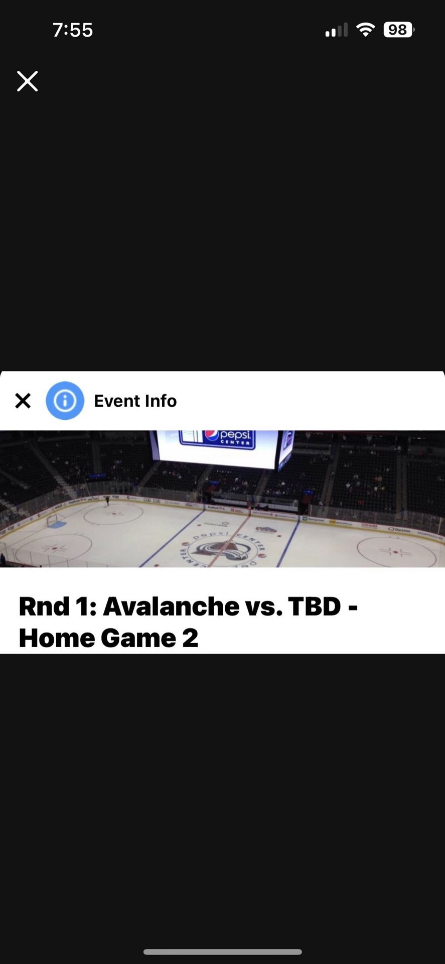 Avalanche Playoff Game Tickets 