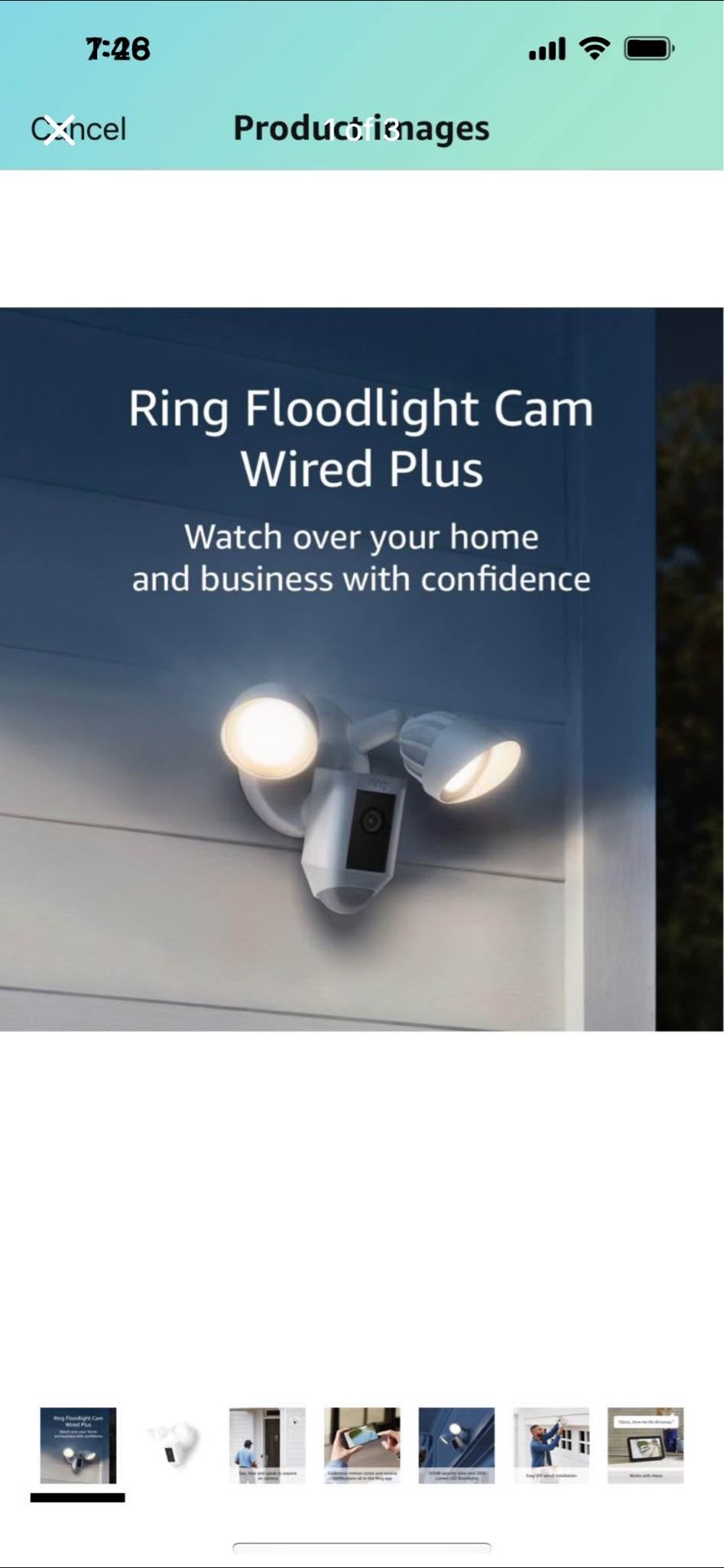 Ring Floodlights Cam Wired Plus