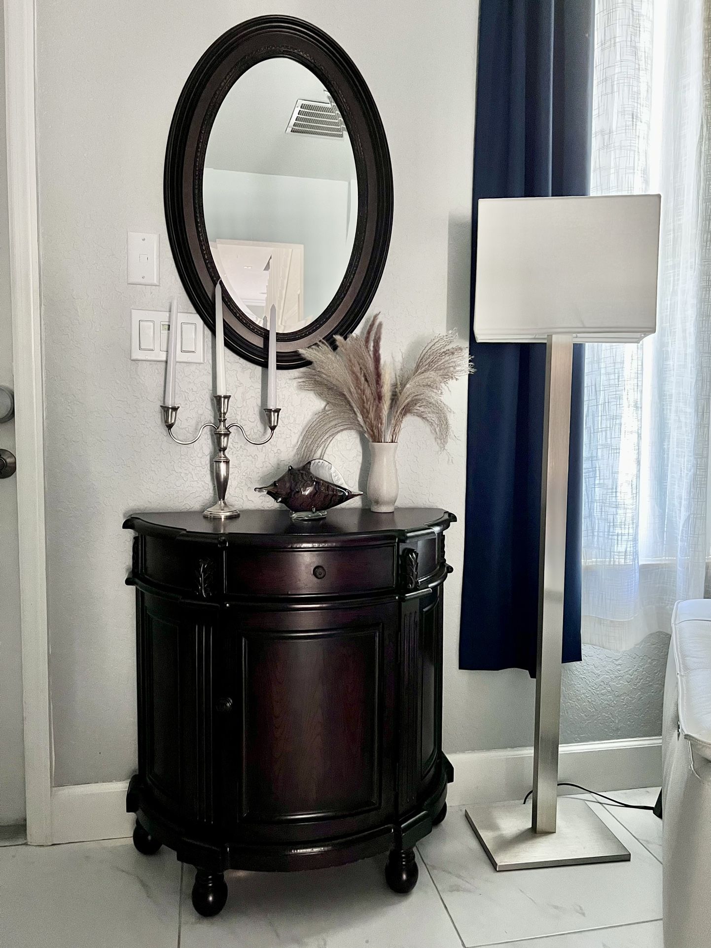 Entryway Table With Mirror 