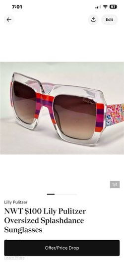 NEW Lily Pulitzer Oversized Sunglasses
