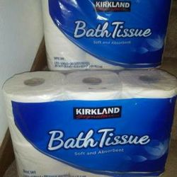 (2) pks of Kirkland Toilet Paper! 2 ply 6 LG rolls in eack pk 