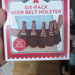 *NEW* Six Pack Beer Belt Holster With Opener