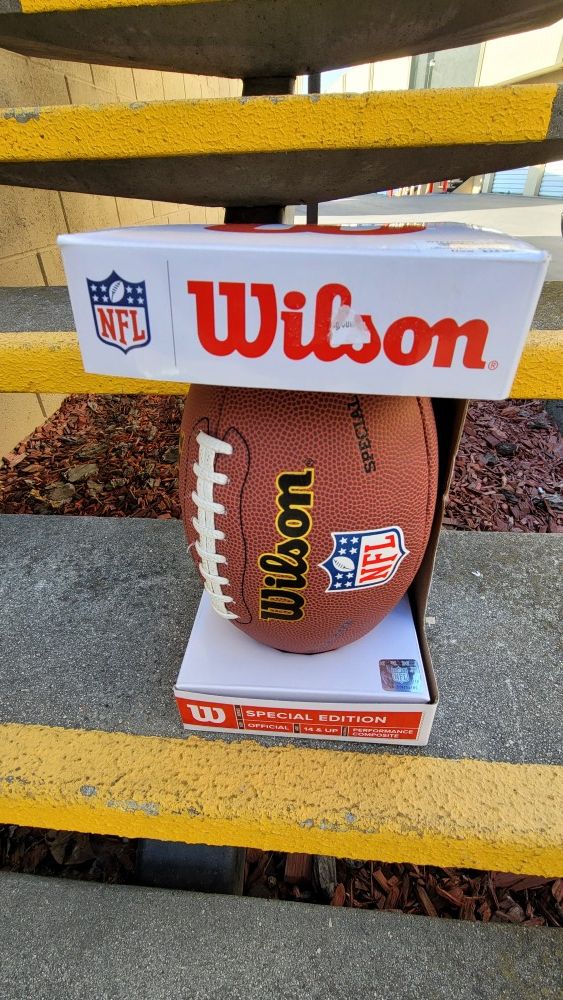 WILSON NFL Special Edition Official Size Composite Football WTF1894