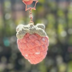 Strawberry 🍓 Keychain Handmade 🧶 Crochet 🧶 Plushie 