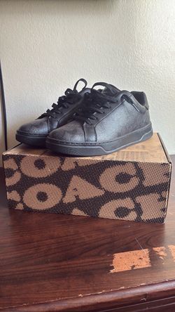 Original coach print all black shoes
