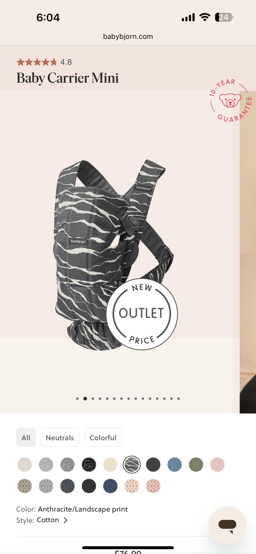 Brand New Baby Bjorn Carrier