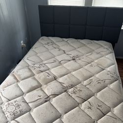 Full Size mattress with frame