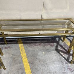 3 Mastercraft BrassTables Side Sofa 