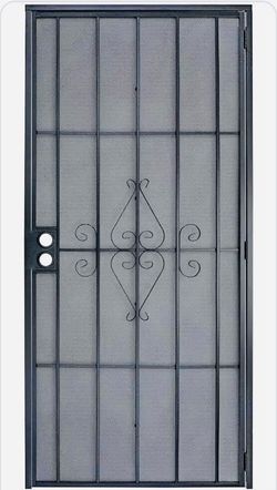 Black Security Screen Door 36inx80in