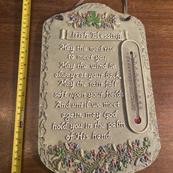 Welcome Sign, Irish Blessing Porch Decor, Resin Slate Plaque, Ready To Hang Decor