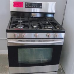  Samsung 30” Stainless Steel 5-Burner Gas Range – Excellent Condition 🔥