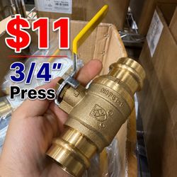 3/4" Copper Press Ball Valve – Lead Free – Contractor Pricing