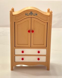 Vintage Tomy Smaller Homes Bedroom Wardrobe Closet Armoire Cabinet