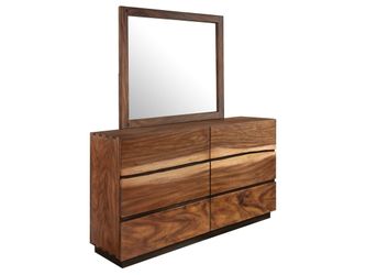 Winslow Smokey Walnut Dresser and Mirror