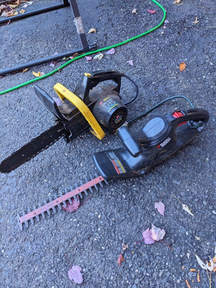 Trimer And Chain Saw