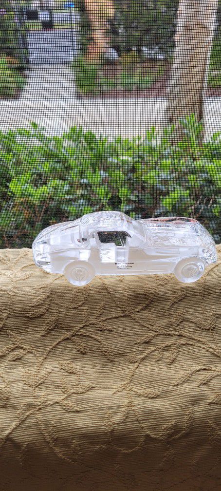 Vintage Paperweight Made in W Germany for Father Crystal CAR