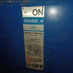600 anp 480 Volt  ITe  safety switch