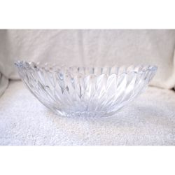 Mikasa Damocles crystal oval bowl 13”