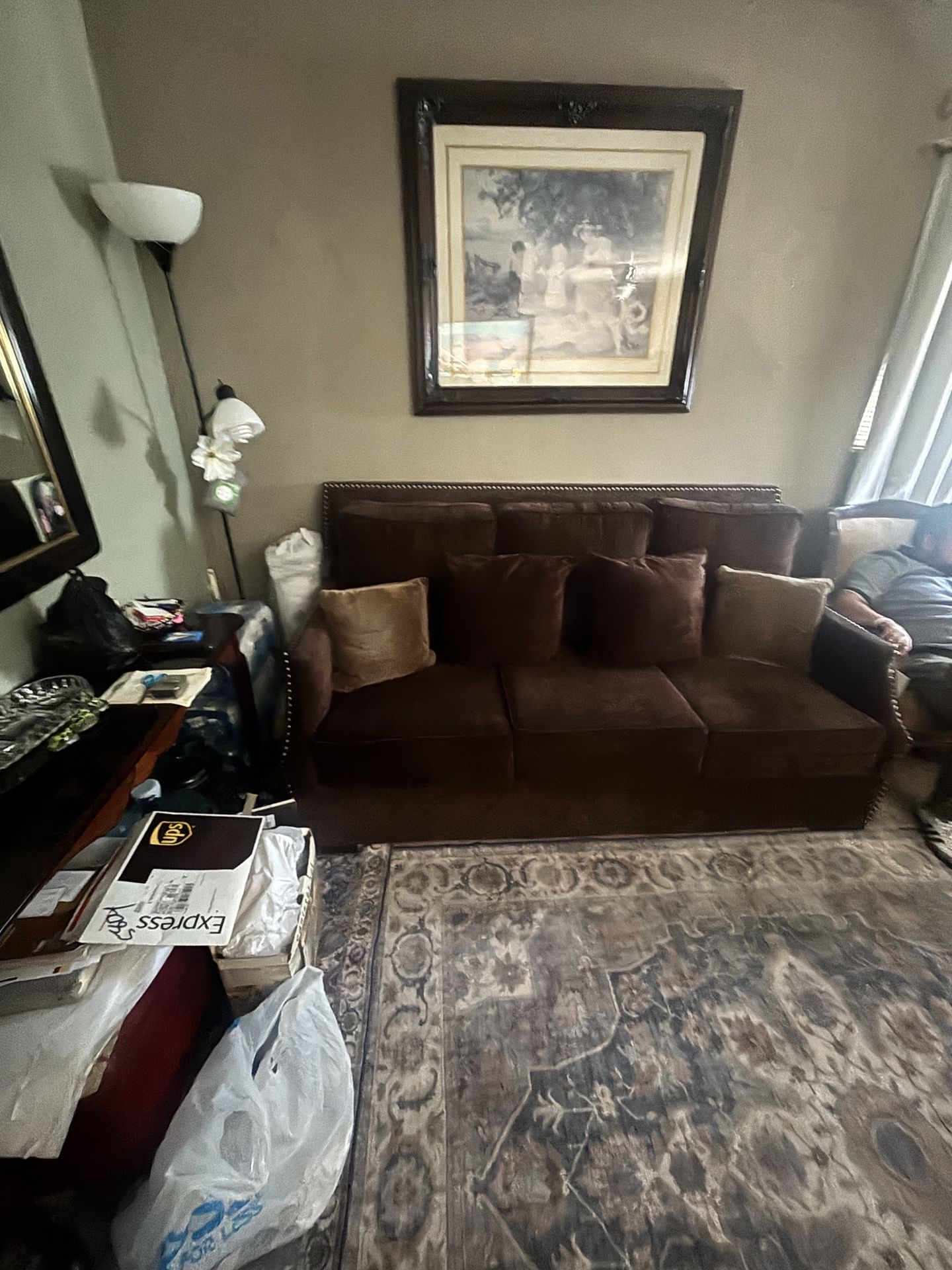 Sofa Gently Used Firm Cushions